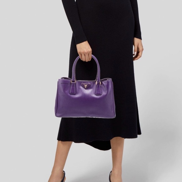 Saffiano Leather Galleria Tote Prada Purple Item#: PRA1114104 - Picture 2 of 9